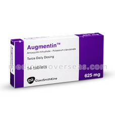 Augmentin 625 Tab (Amoxicillin, Clavulanic acid)