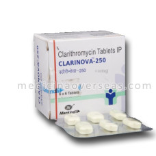 Clarinova 250mg tab (Clarithromycin)