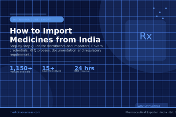 How to Import Medicines from India — A Step-by-Step Buyer's Guide