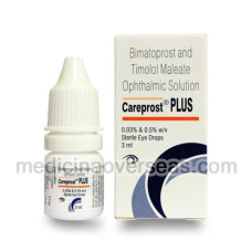 Careprost Plus eye drop(Bimatoprost(0.3),Timolol(3))