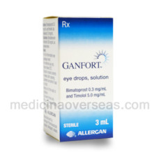 Ganfort Eye drop(Bimatoprost(0.3),Timolol(3))