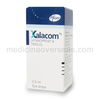 Xalacom Eye Drop(Latonoprost, Timolol) 