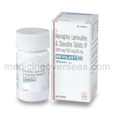 Nevilast 150/30/200 mg Tab(Lamivudine, Stavudine and Nevirapine) 