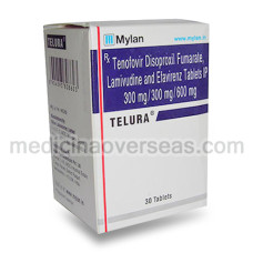 Telura Tab(Lamivudine, Tenofovir disoproxil fumarate and Efavirenz)