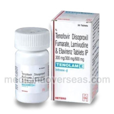 Tenolam E Tab(Lamivudine, Tenofovir disoproxil fumarate and Efavirenz)