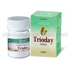 Trioday Tab(Lamivudine, Tenofovir disoproxil fumarate and Efavirenz)