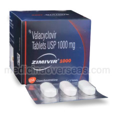 Zimivir 1000mg Tab (Valacyclovir)