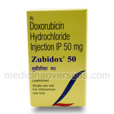 Zubidox 50 mg Injection (Doxorubicin hydrochloride) 