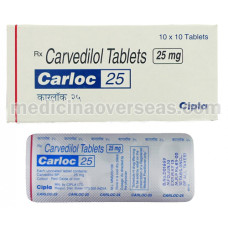 Carloc 25mg tab (Carvedilol)