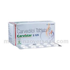Carvistar 3.125mg tab (Carvedilol)