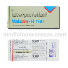 Valzaar-H 160 Tab (Valsartan, Hydrochlorothiazide)