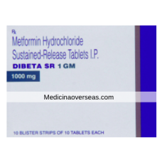Dibeta SR 1gm Tablet (Metformin)