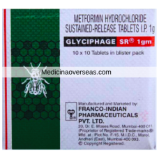 Glyciphage SR 1gm Tablet (Metformin)