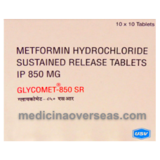 Glycomet 850 SR Tablet (Metformin 850mg)